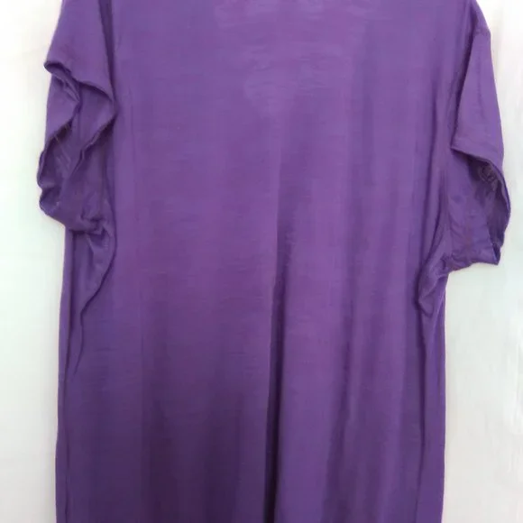 Route 66 Women's Short Sleeve Top Color Purple Size 3X - Picture 5 of 5